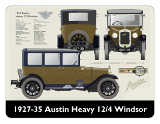 Austin Heavy 12/4 Windsor 1927-35 Mouse Mat
